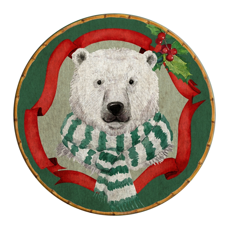CONJ. CAPINHA JG AMERICANO CHRISTMAS BEARS - URSO POLAR - Linha Christmas Bears - 