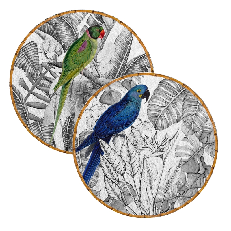 CONJ. CAPINHA JG AMERICANO COLORFULL BIRDS - Linha Colorfull Birds - 
