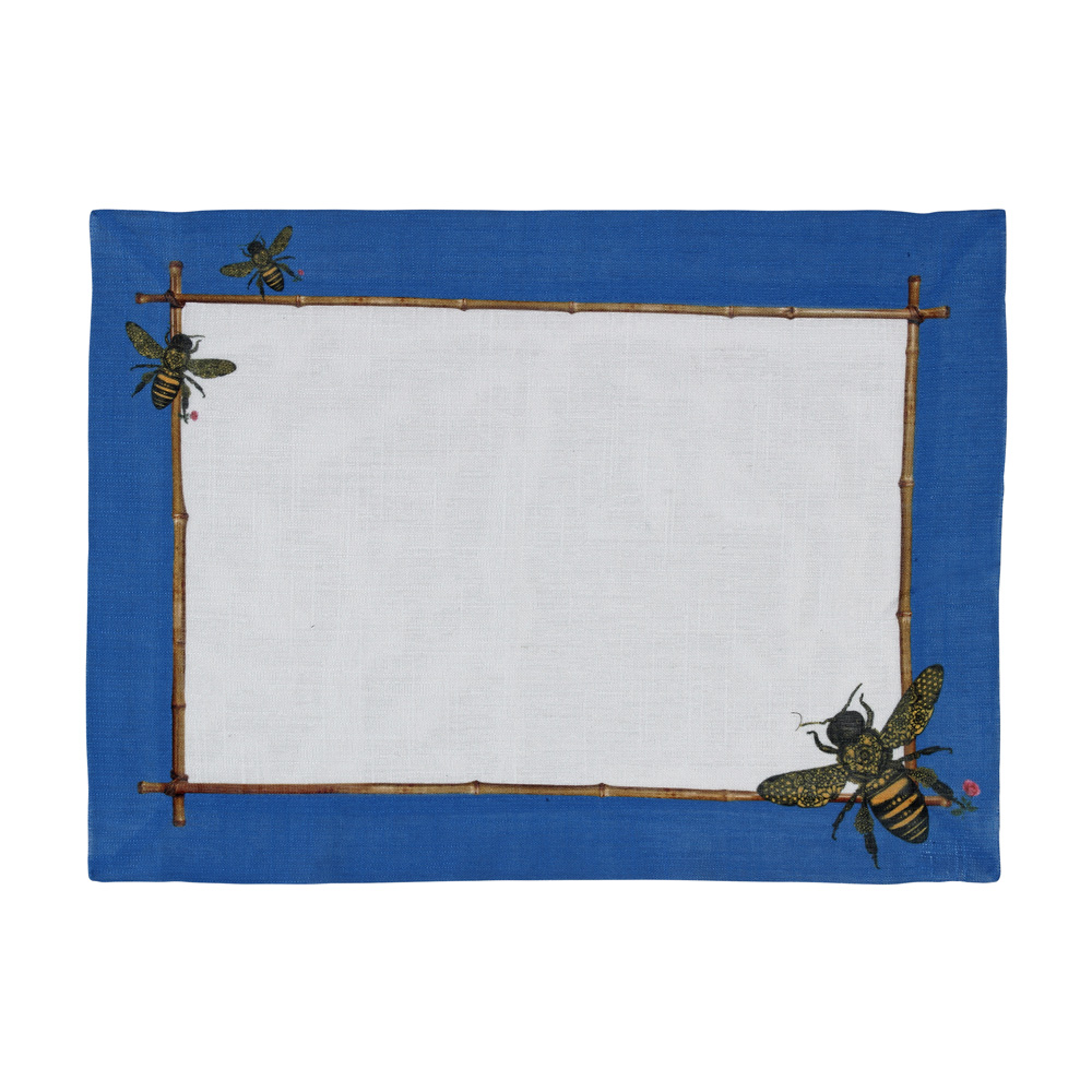 JOGO AMERICANO ABEILLES AZUL - Linha Abeilles - 