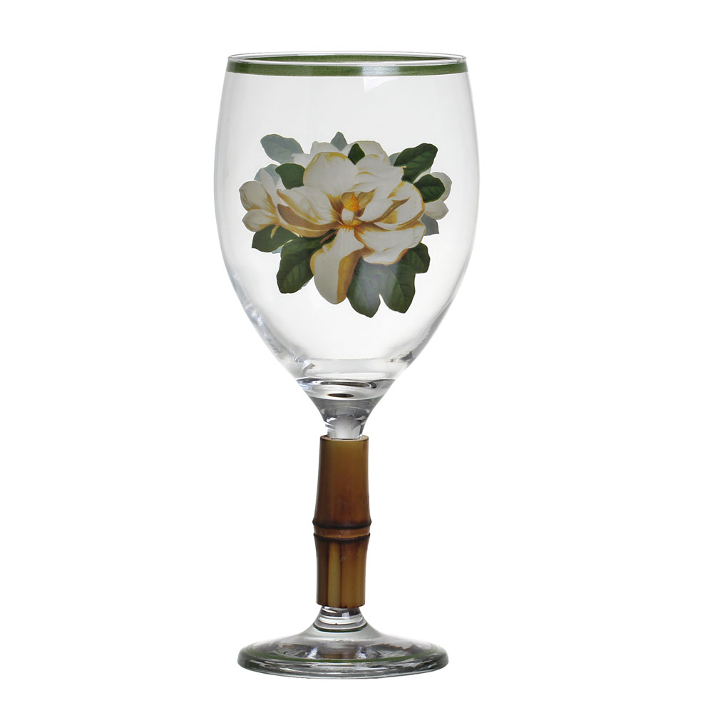 TACA DE AGUA MAGNOLIAS C/ BAMBU -  Taças - 