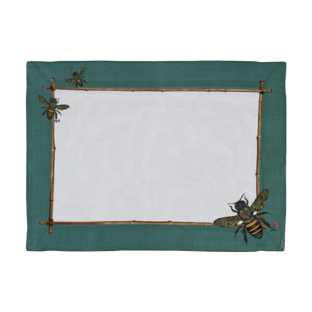 JOGO AMERICANO ABEILLES VERDE - Linha Abeilles - 