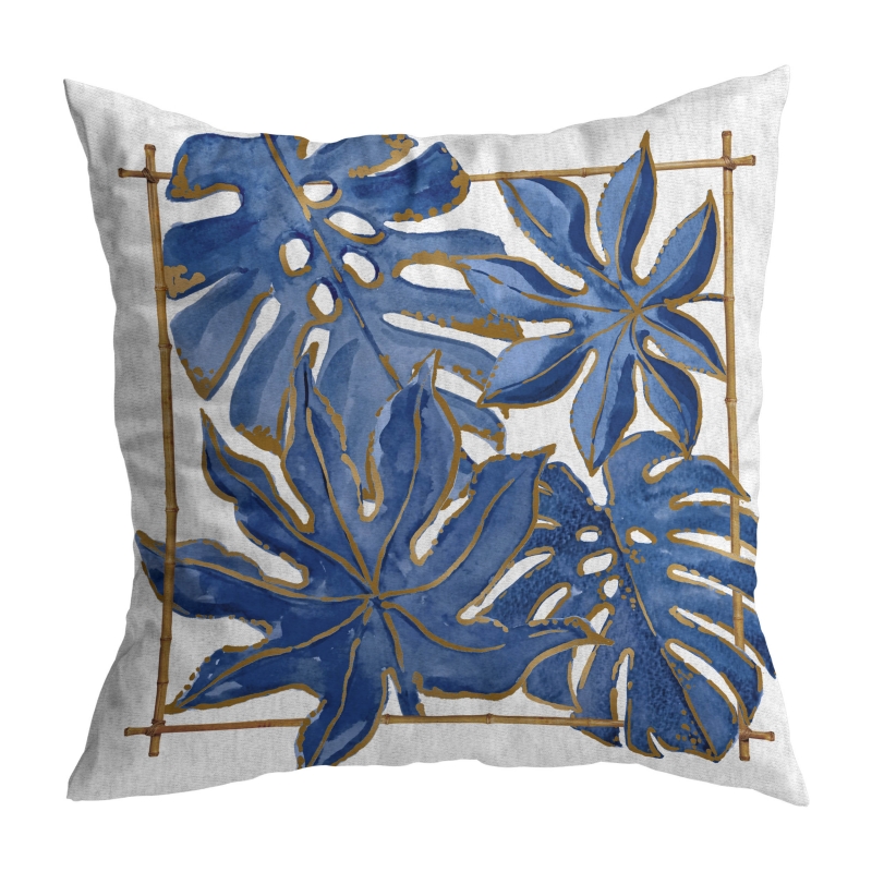 ALMOFADA FOLIE DU BLEUS FOLHA AZUL -  Almofadas - 