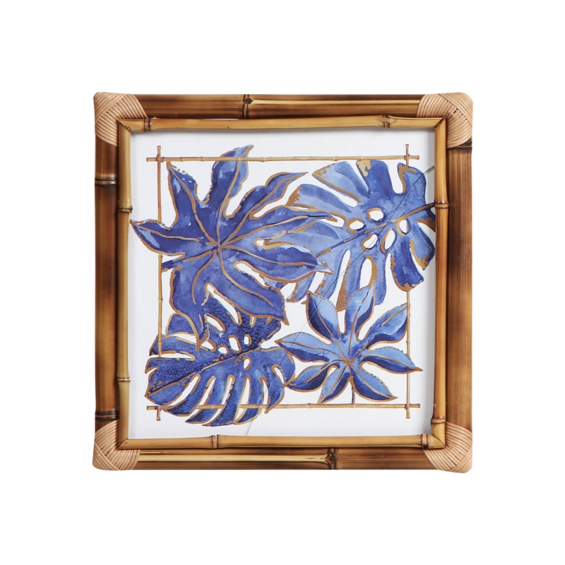 QUADRO FOLIE DU BLEUS FOLHA AZUL -  Quadros - 