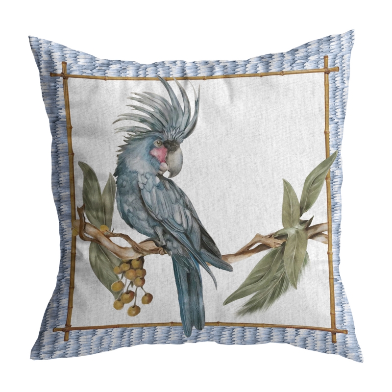 ALMOFADA TROPICAL BIRDS CACATUA AZUL -  Almofadas - 