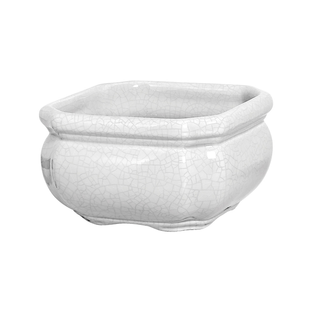 CACHEPOT QUADRADO G BRANCO -  Cachepot - 