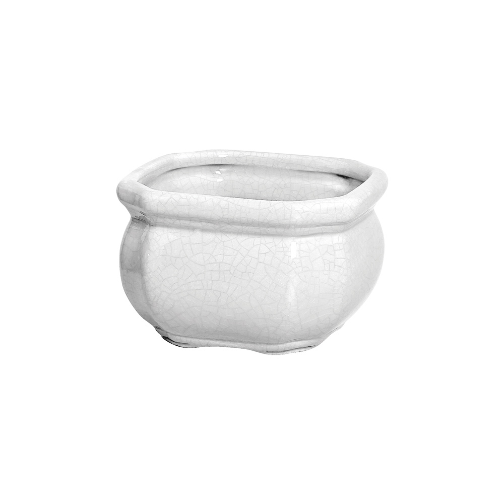 CACHEPOT QUADRADO M BRANCO -  Cachepot - 