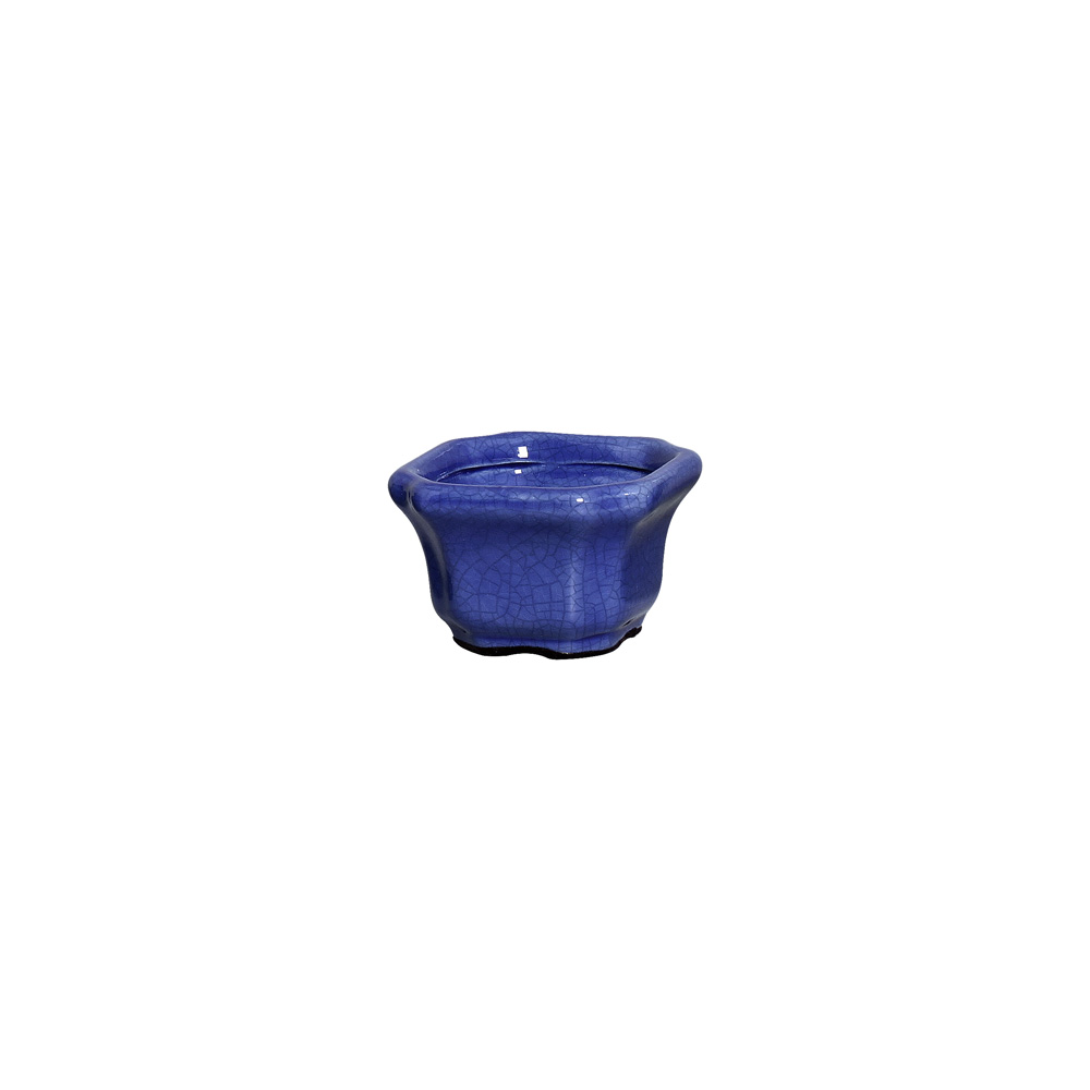 CACHEPOT QUADRADO P AZUL NOVO -  Objetos para Decoração em cerâmica - 