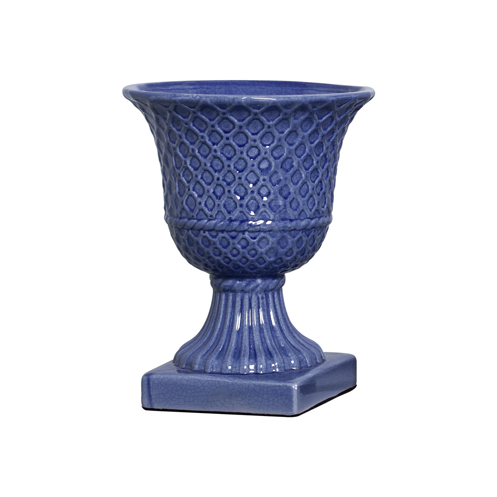 VASO TRELIÇA GG AZUL NOVO -  Vasos - 