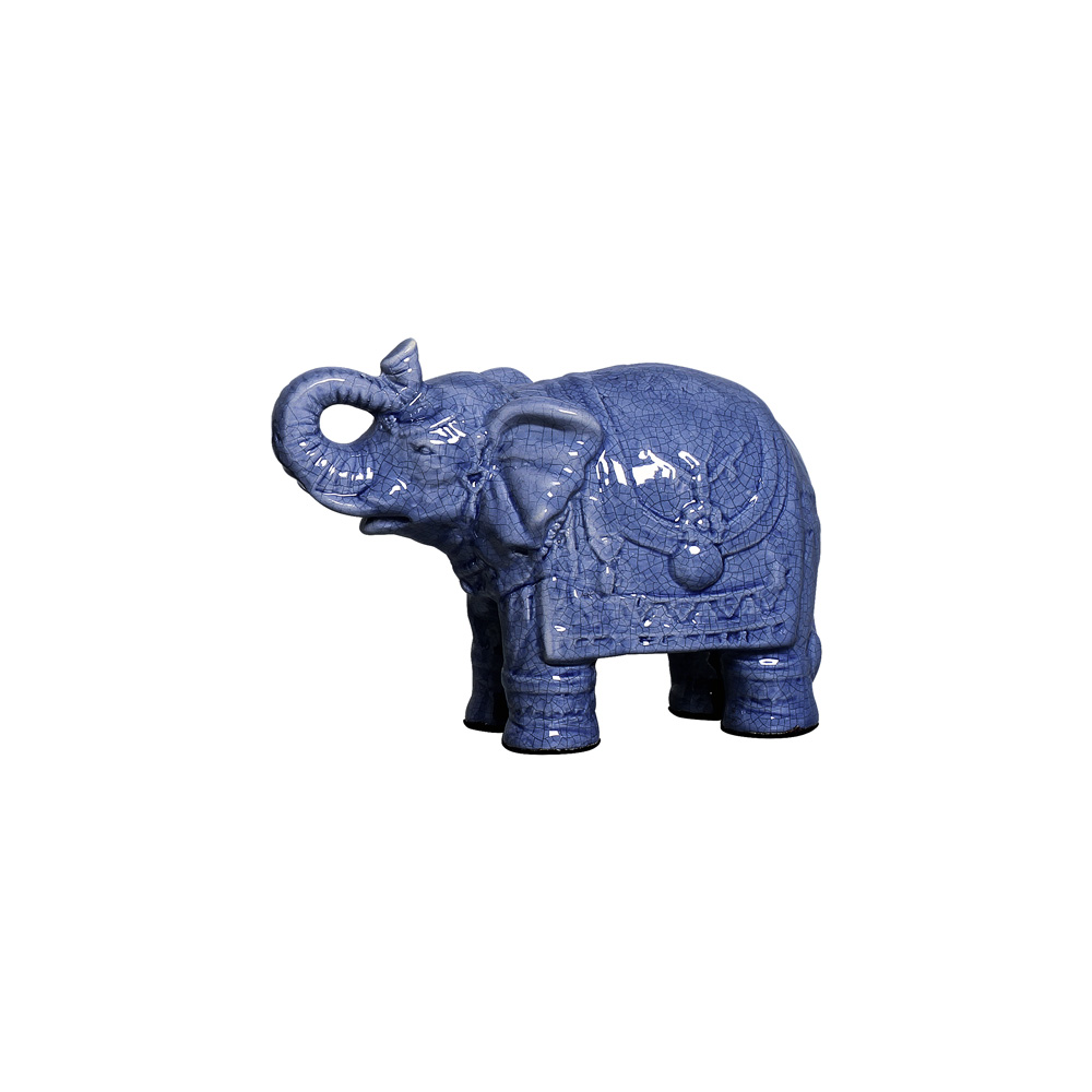 ELEFANTE  AZUL CLARO -  Objetos para Decoração em cerâmica - 