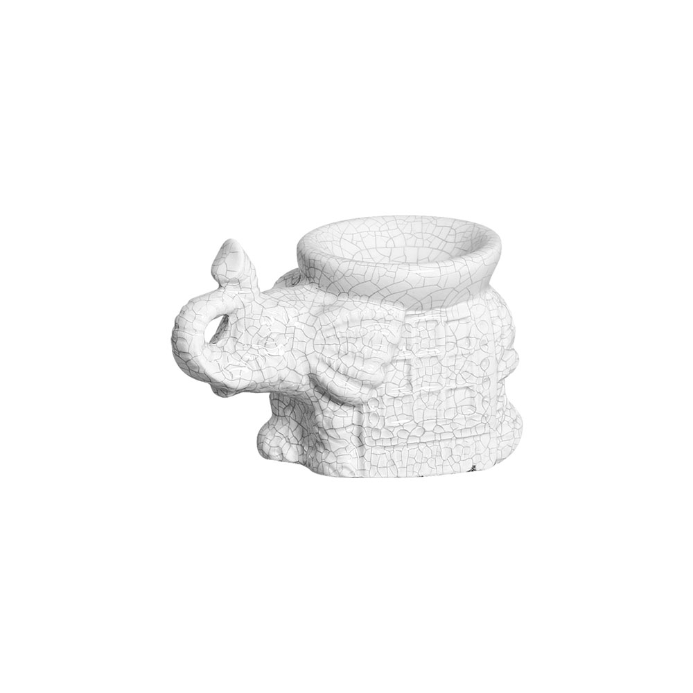 ELEFANTE 1 BRANCO -  Objetos para Decoração em cerâmica - 