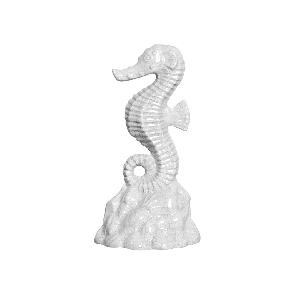 CAVALO MARINHO M BRANCO -  Objetos para Decoração em cerâmica - 