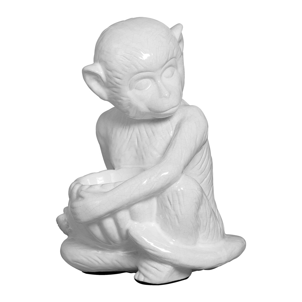 MACACO GG BRANCO -  Objetos para Decoração em cerâmica - 