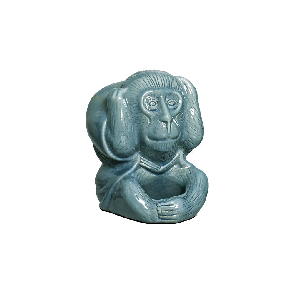 MACACO SURDO 2 CELADON -  Objetos para Decoração em cerâmica - 