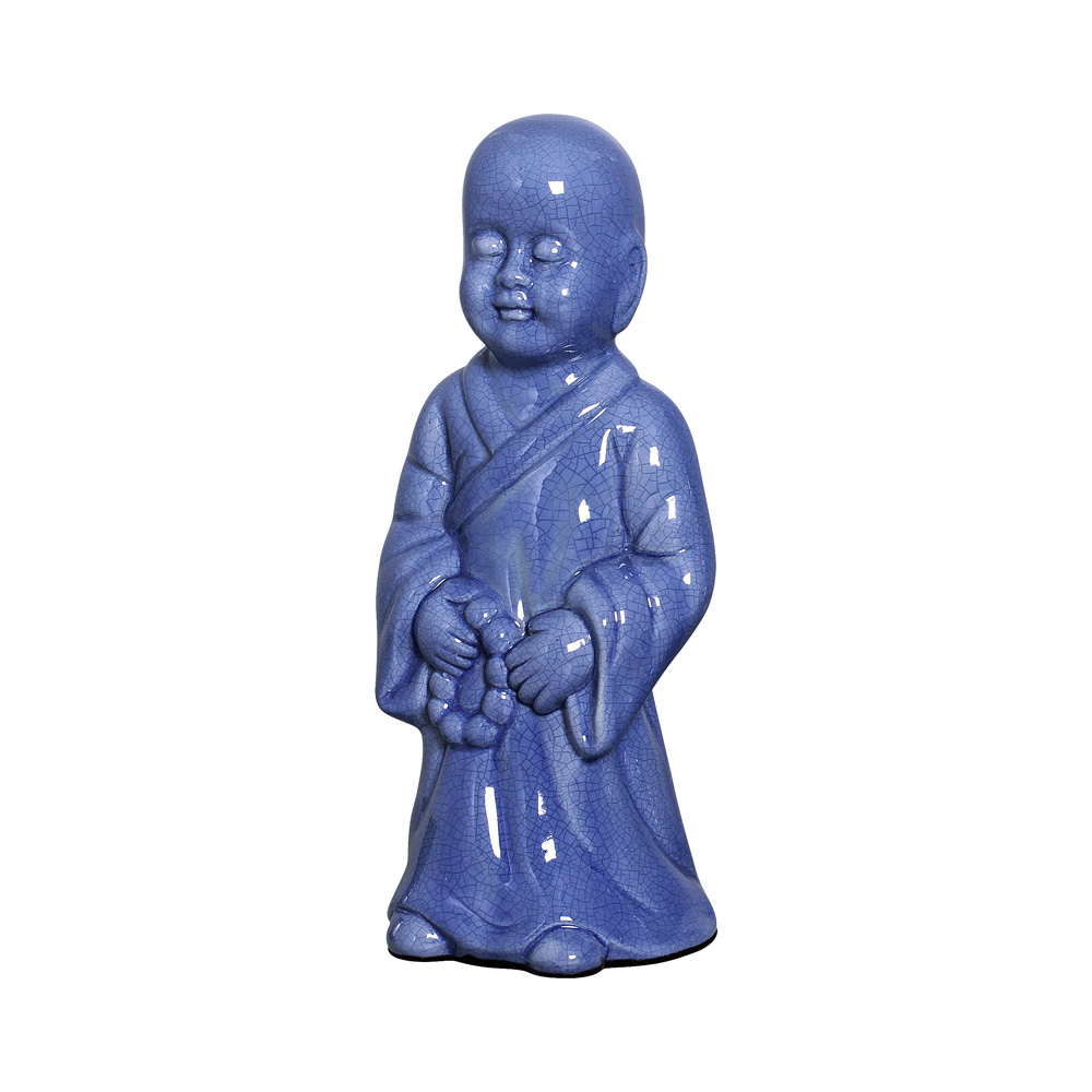 BUDA EM PE AZUL NOVO -  Objetos para Decoração em cerâmica - 