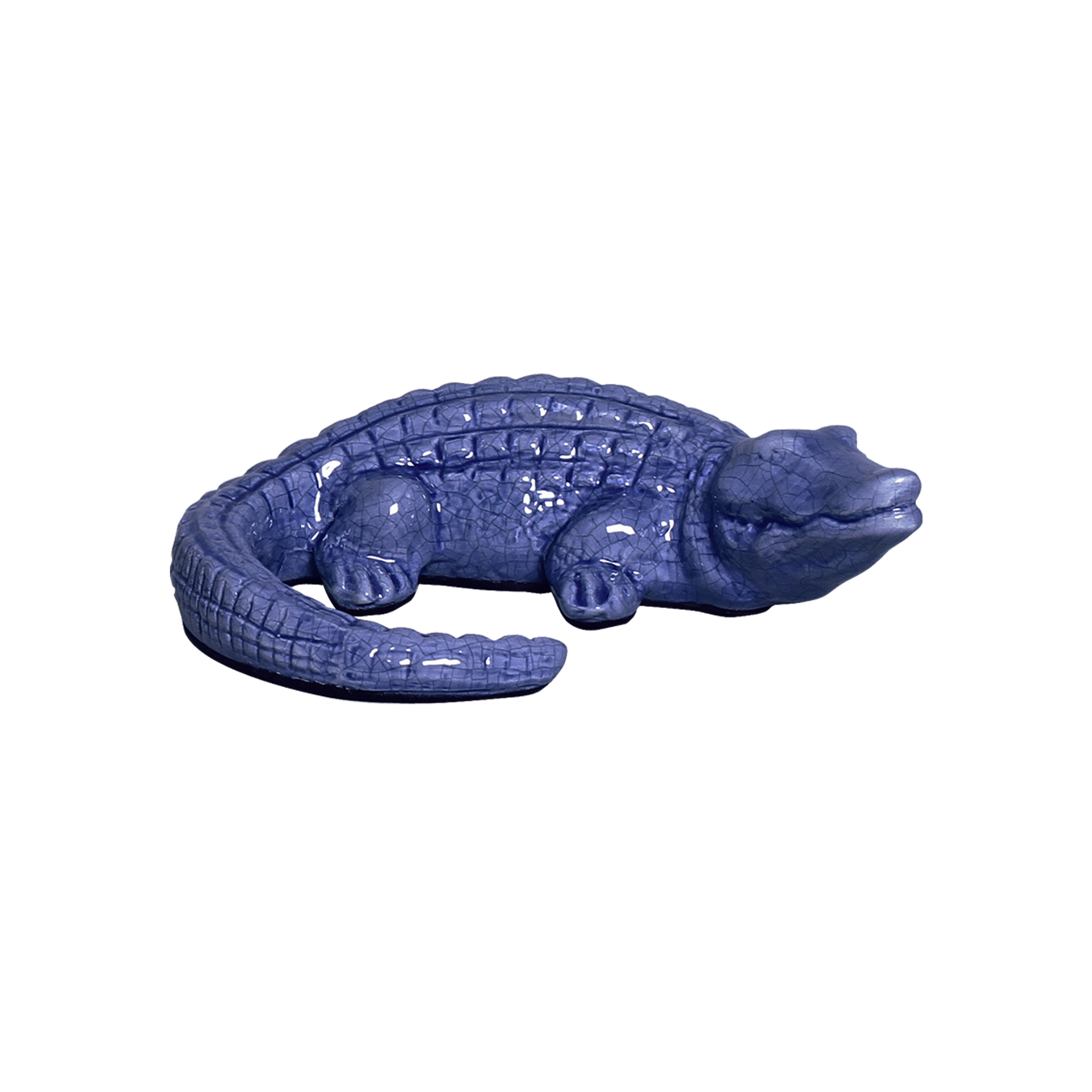 JACARE AZUL NOVO -  Objetos para Decoração em cerâmica - 