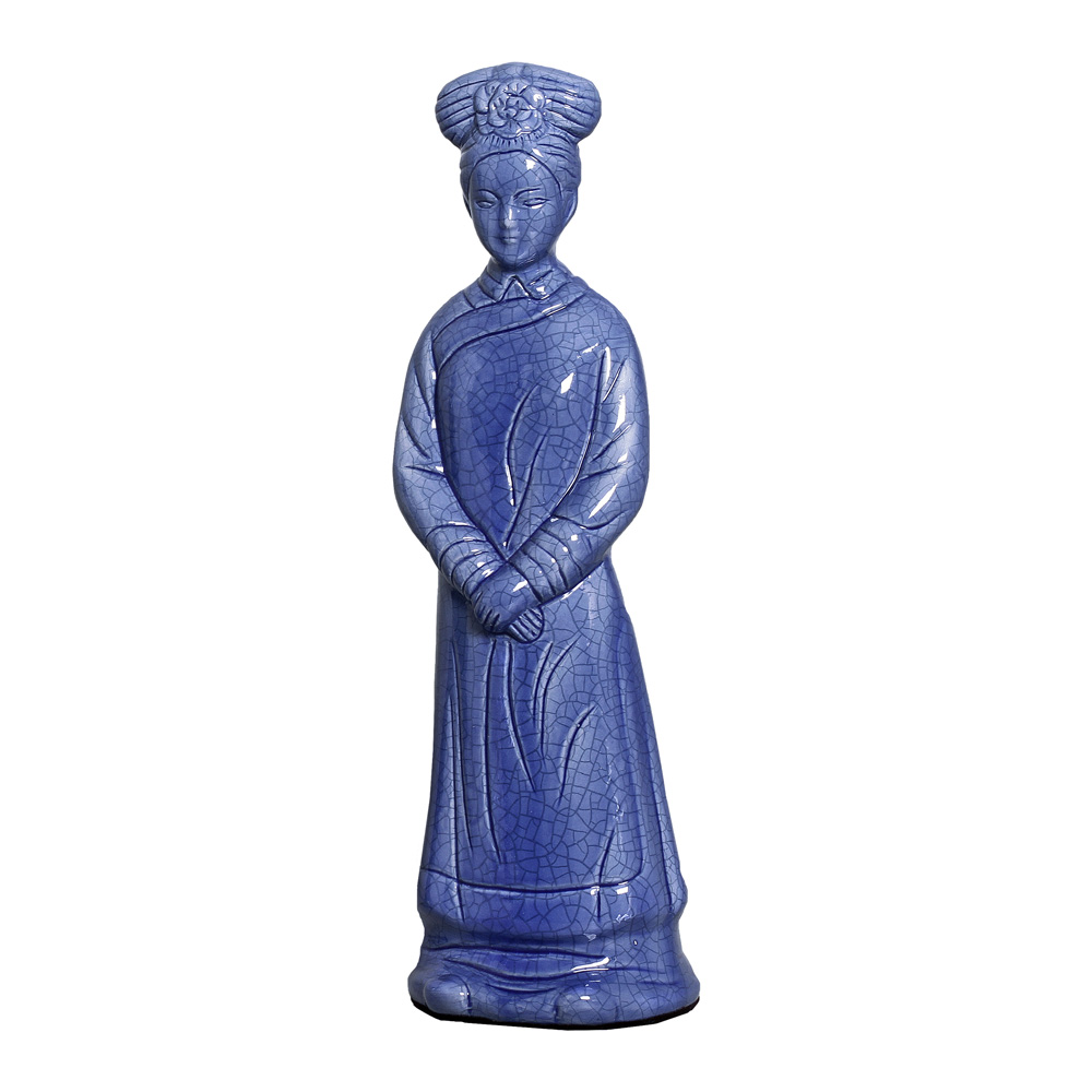 CHINES MULHER AZUL NOVO -  Objetos para Decoração em cerâmica - 