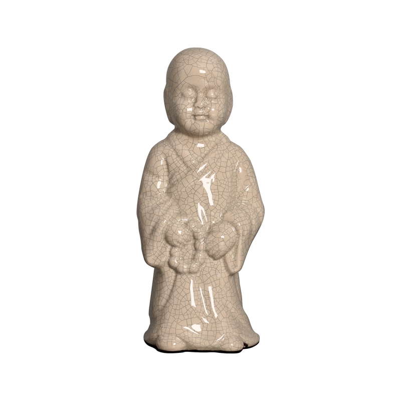 BUDA EM PÃ‰ BEGE -  Objetos para Decoração em cerâmica - 