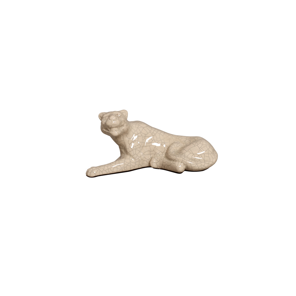 TIGRE BEGE -  Objetos para Decoração em cerâmica - 