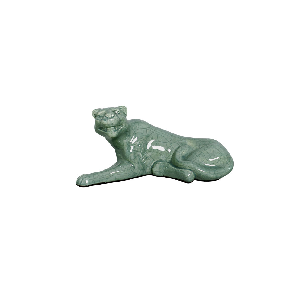 TIGRE VERDE FOLHA -  Objetos para Decoração em cerâmica - 