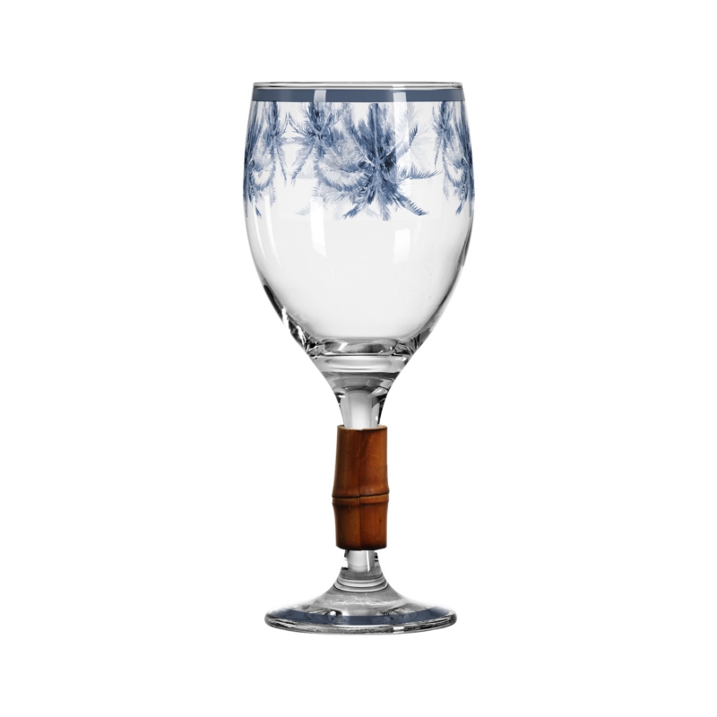 TAÇA DE VINHO AZZURRA II C/ BAMBU - Linha Azzurra II - 