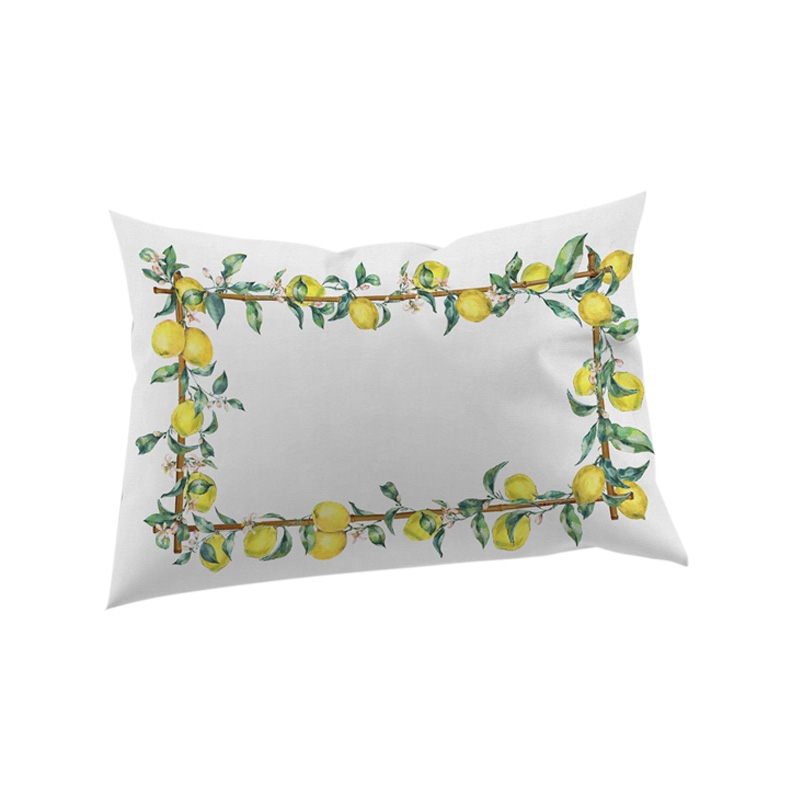 ALMOFADA DE RIM LIMONCELLO BORDA LIMÃO -  Complementos - 
