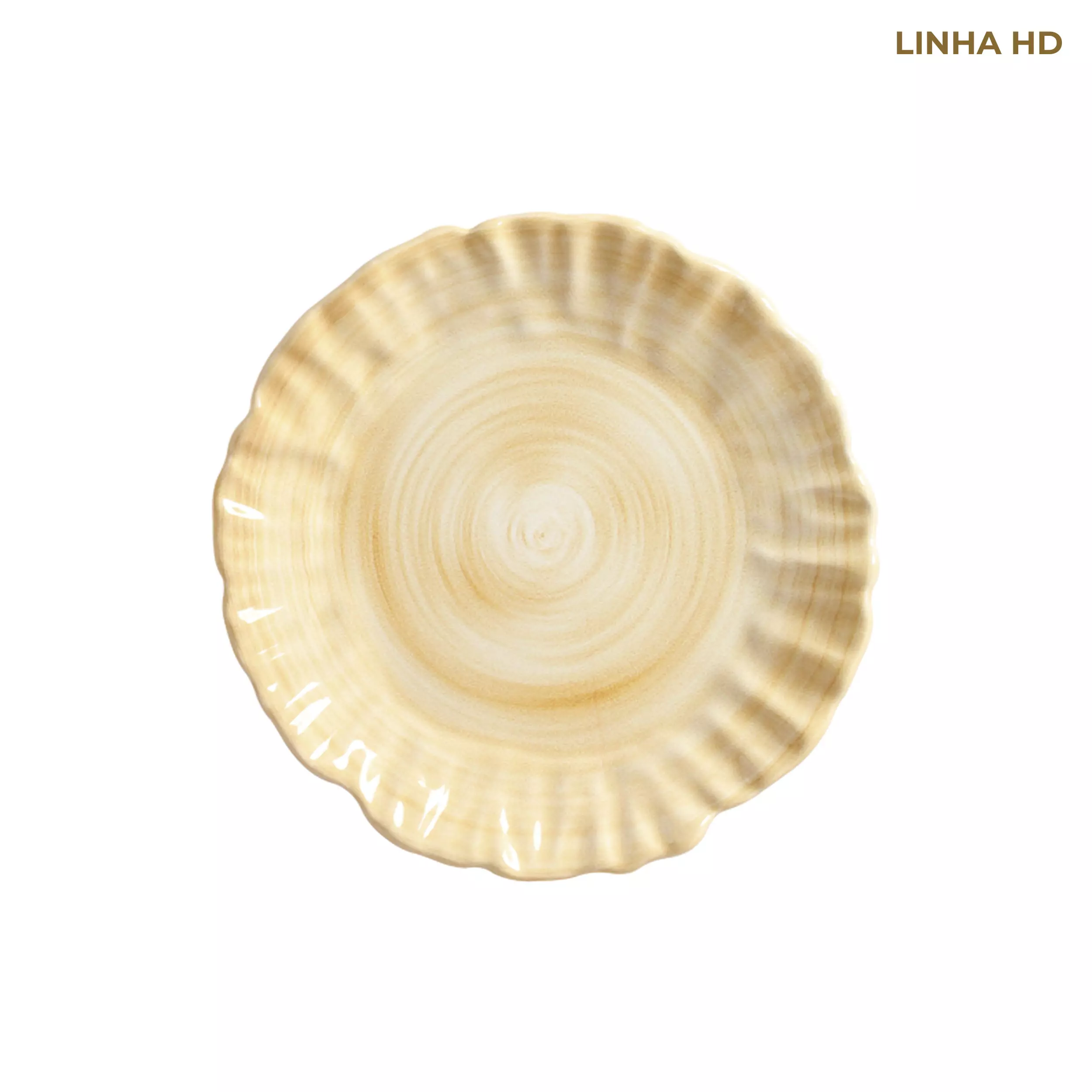 PRATO SOBREMESA AMARELO - Linha Cores – HD - 