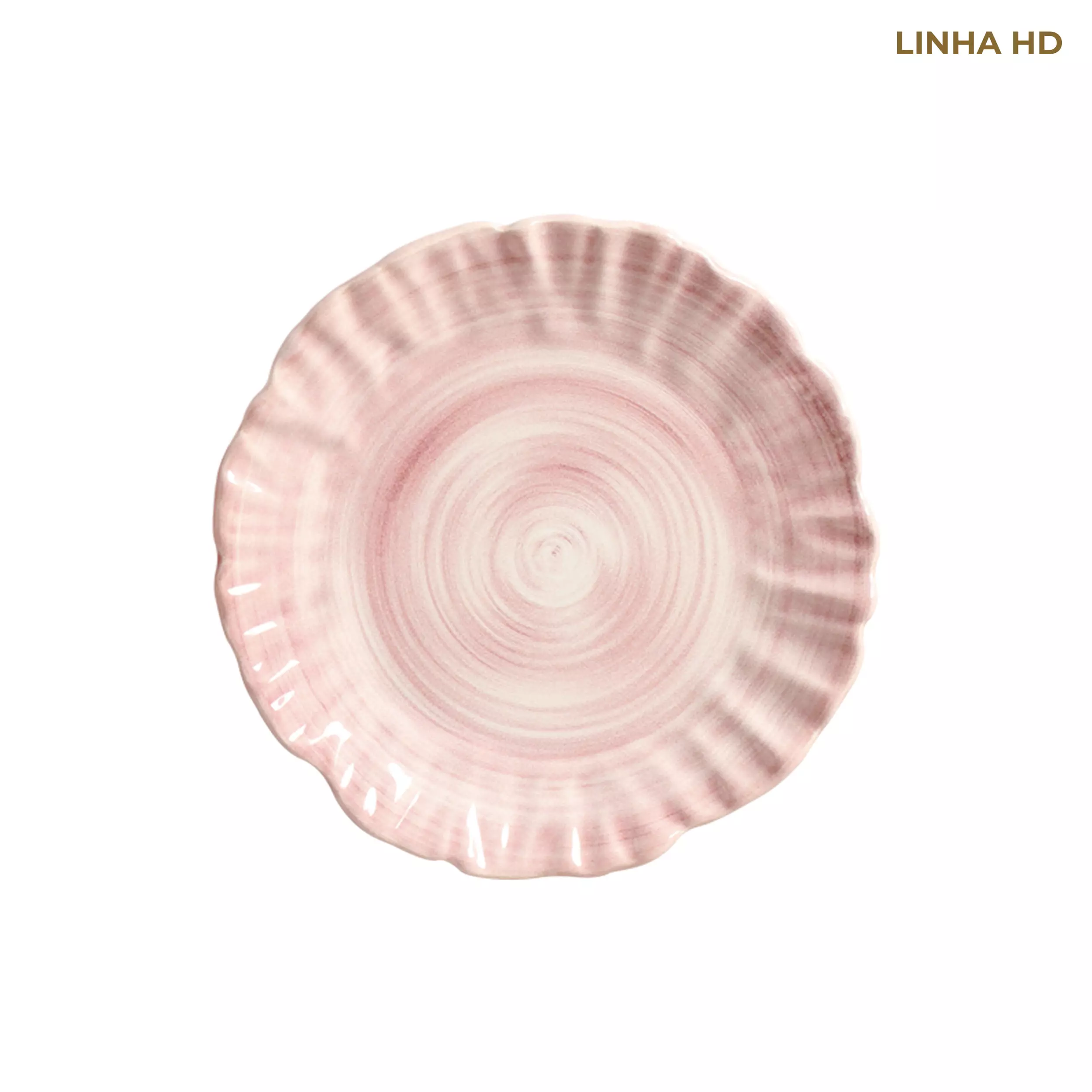 PRATO SOBREMESA ROSA - Linha Cores – HD - 