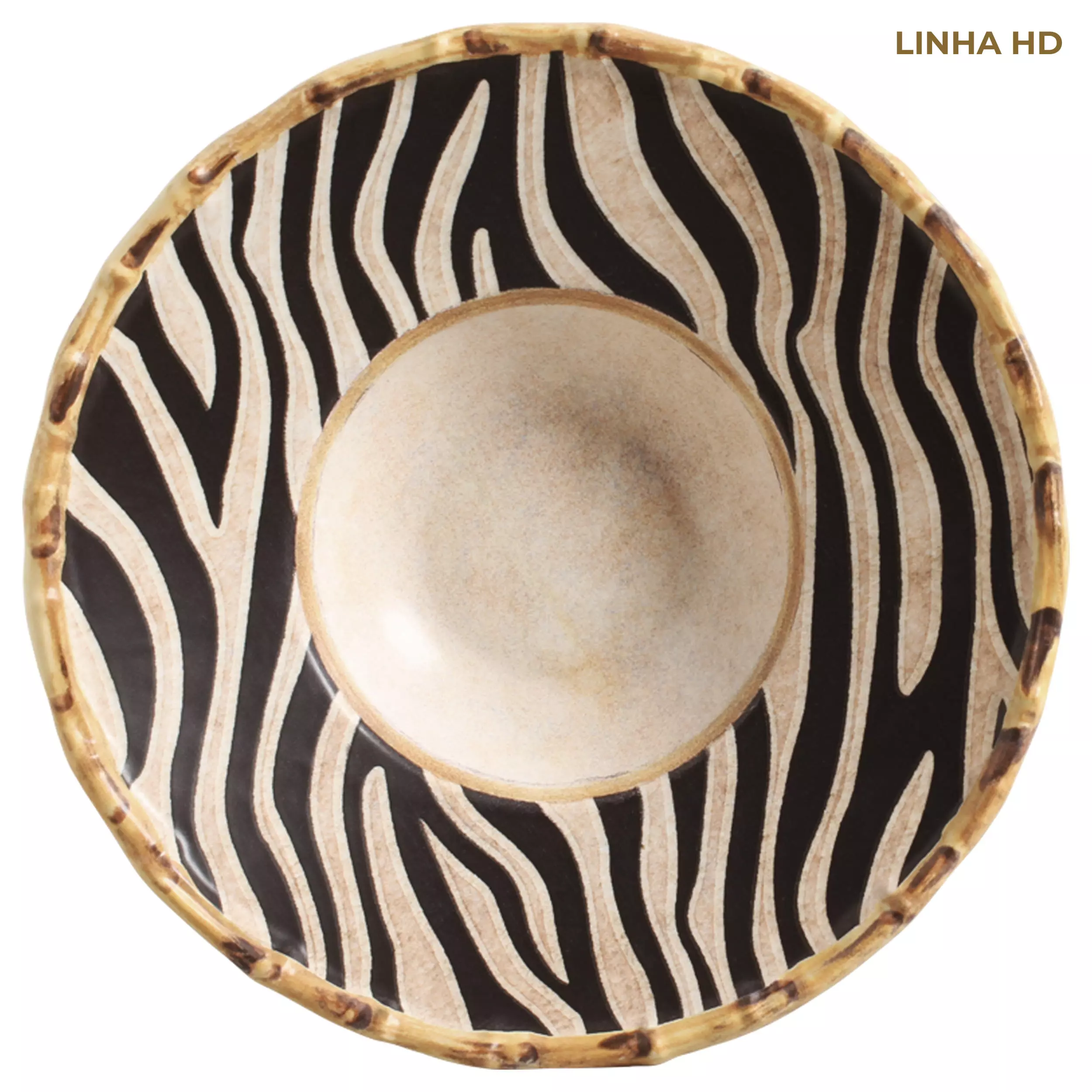 PRATO RISOTO ZEBRA - Linha Animais 2023 - 