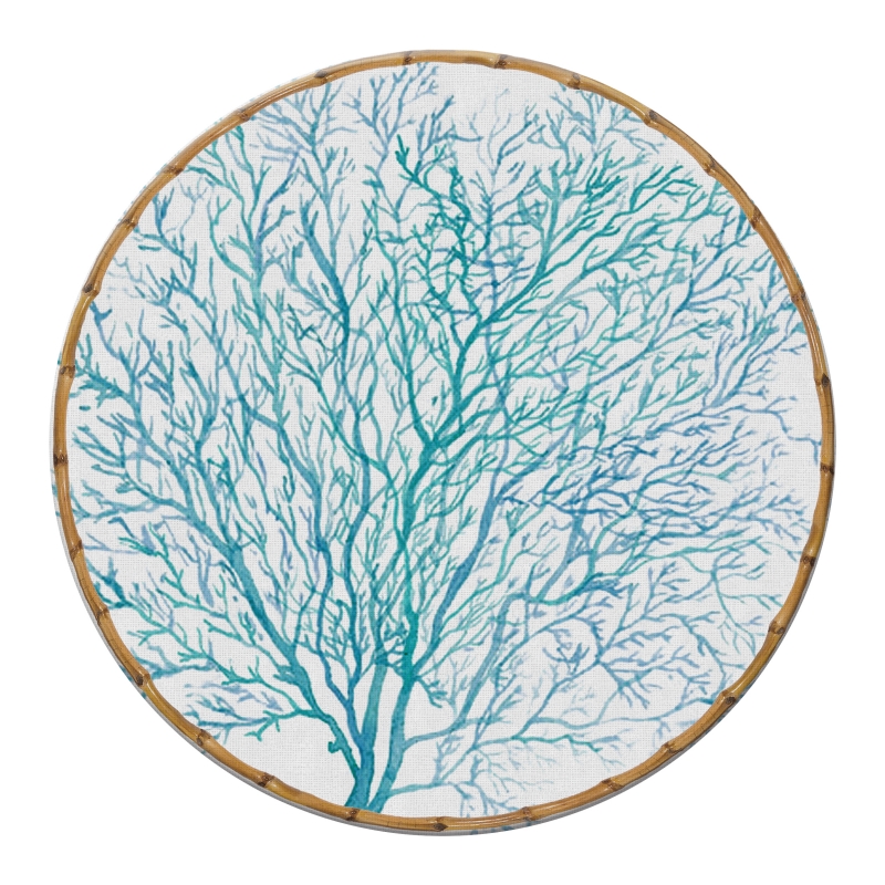 CONJ. CAPINHA JG AMERICANO BLEU DU MER CORAL -  Jogo americano - 