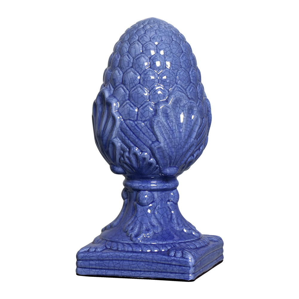PINHA PEQ AZUL NOVO -  Objetos para Decoração em cerâmica - 