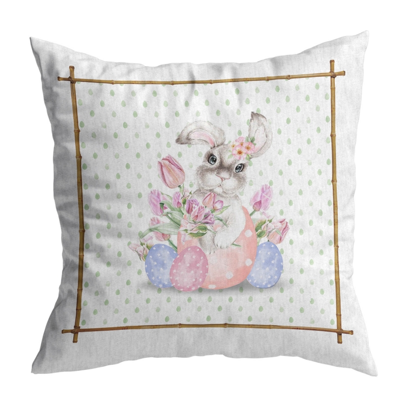 ALMOFADA RABBIT'S SNOUT COELHO OVO ROSA - Linha Rabbit's Snout - 