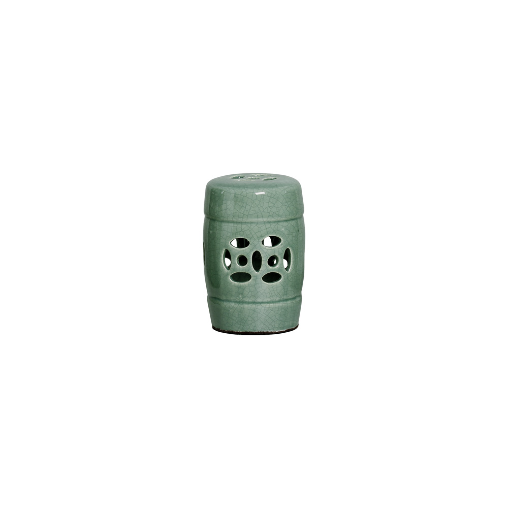 GARDEN SEAT P VERDE FOLHA -  Objetos para Decoração em cerâmica - 