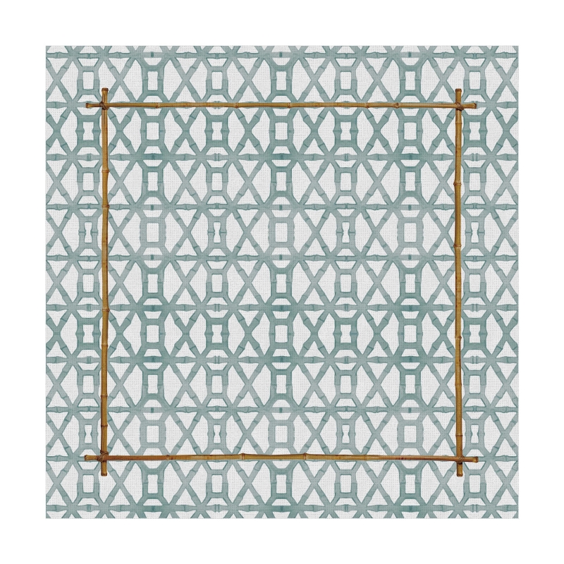 CONJ. GUARDANAPO BAMBOO PRINT CELADON -  Guardanapo - 