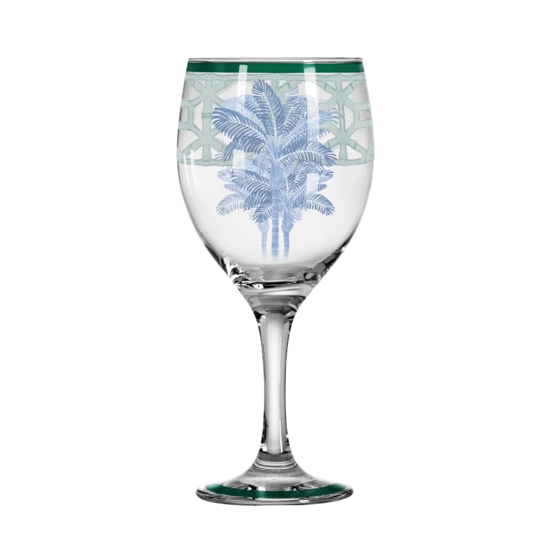 TACA DE AGUA BAMBOO PRINT CELADON - Linha Bamboo Print - 