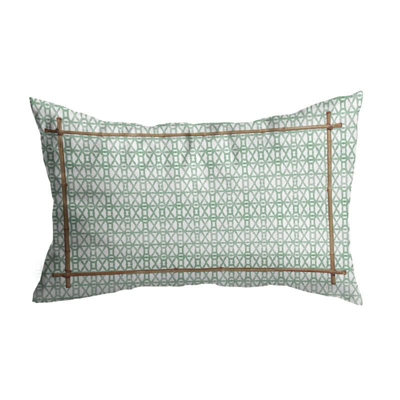 ALMOFADA RIM BAMBOO PRINT VERDE - Linha Bamboo Print - 