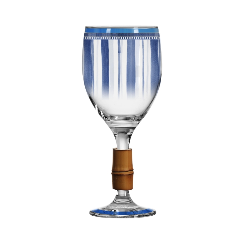 TACA DE VINHO MELANGE DE LEGUMES C/BAMBU - Linha Parrot Paradise - HD - 