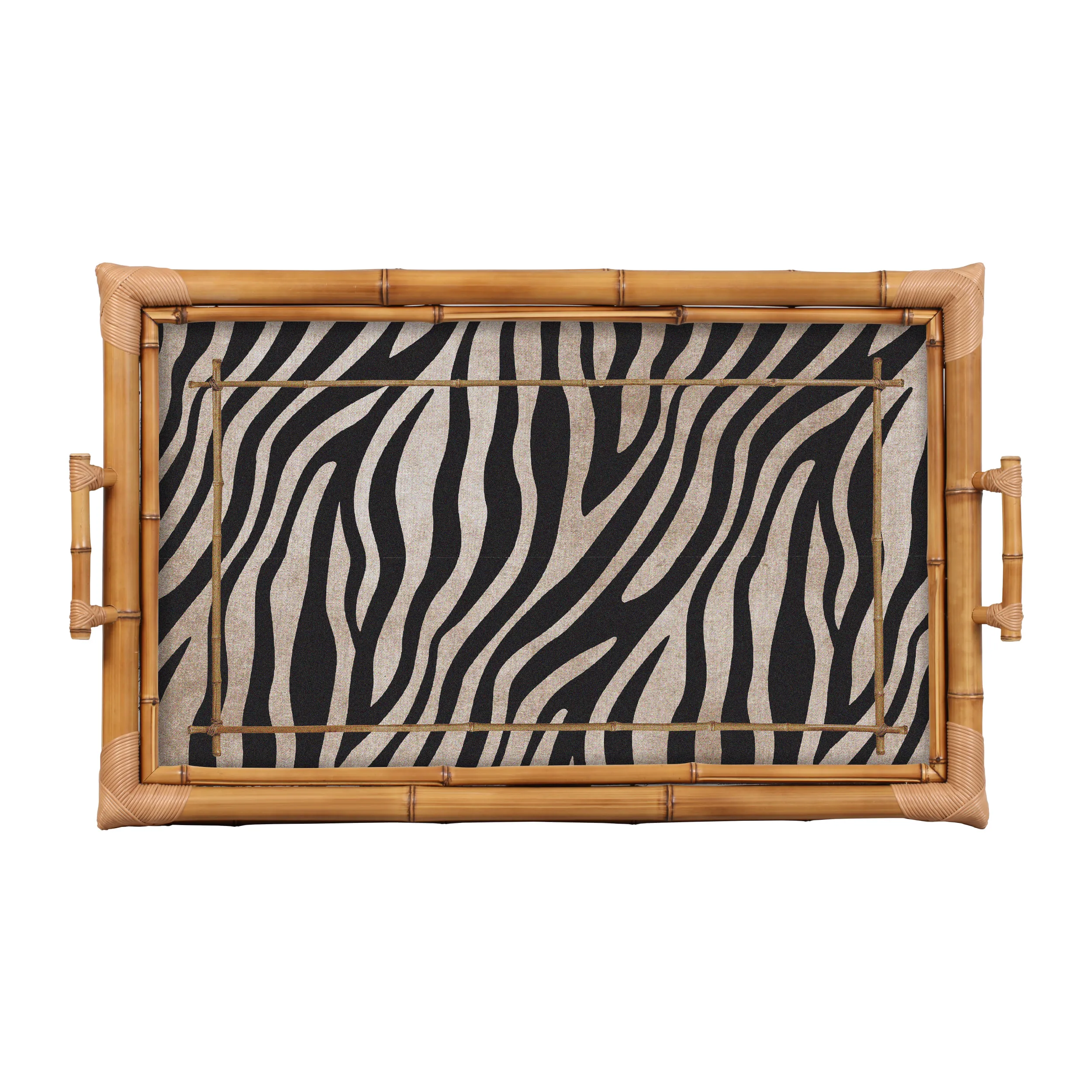 BANDEJA BAMBU DUPLA ANIMAIS 2023 ZEBRA GG - Linha Animais 2023 - 