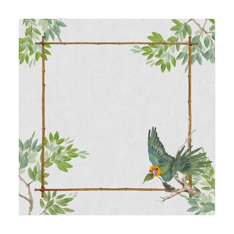 CONJ. GUARDANAPO GREEN PARROT - Linha Green Parrot - 