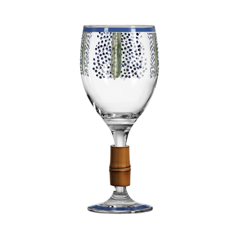 TACA DE VINHO COCONUT TREE C/ BAMBU - Linha Coconut Tree - HD - 