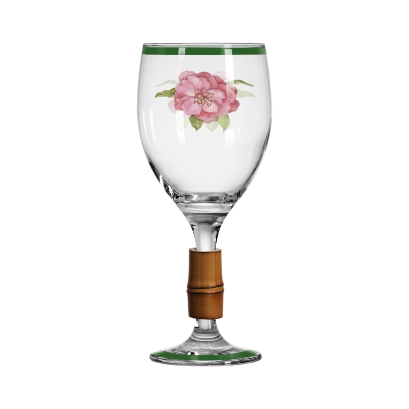 TACA DE VINHO FLORALLE C/ BAMBU - Linha Floralle - HD - 