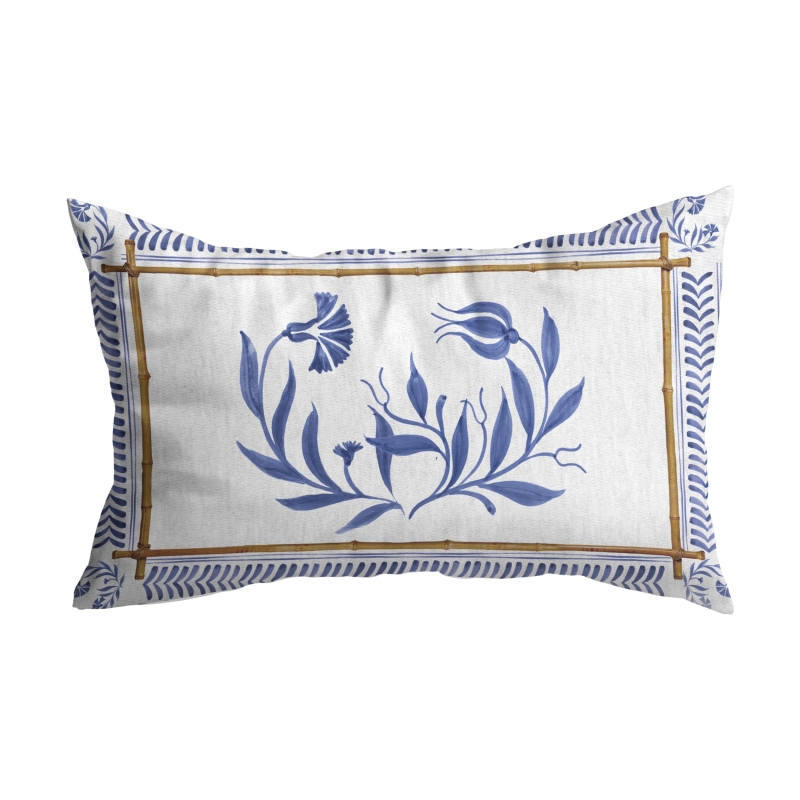 ALMOFADA RIM COLORFUL HANDMADE AZUL - Linha Colorful Handmade - 
