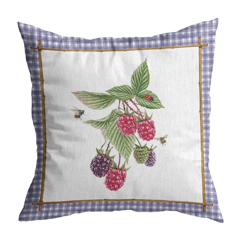 ALMOFADA WILD FRUITS FRAMBOESA - Linha Wild Fruits - 