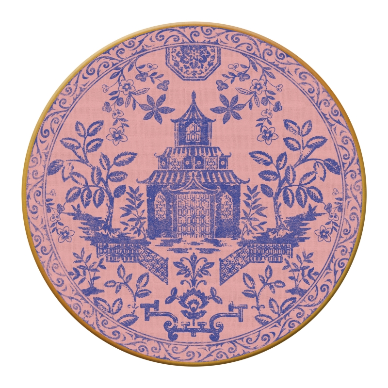 CONJ. CAPINHA JG AMERICANO MANDARIM ROSA - Linha Mandarim - 