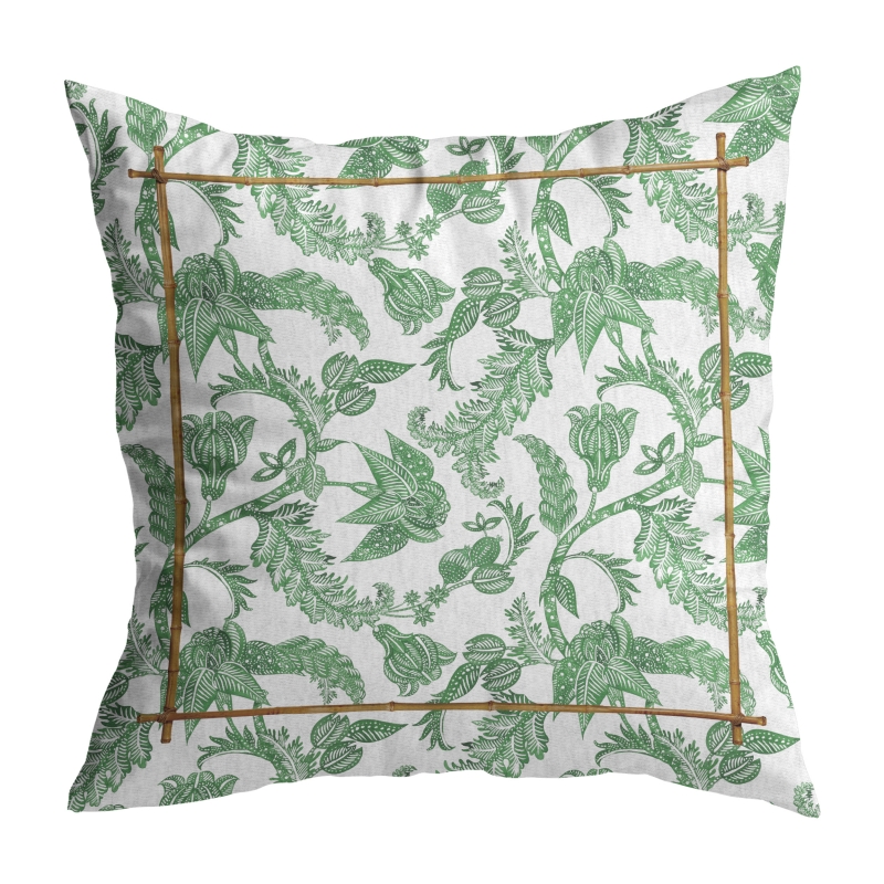 ALMOFADA FLOWER'S PRINT VERDE - Linha Flower's Print - HD - 