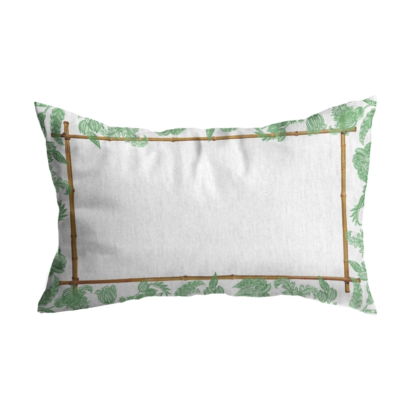 ALMOFADA RIM FLOWER'S PRINT VERDE - Linha Flower's Print - HD - 