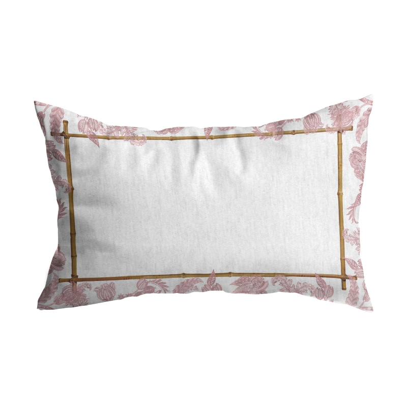ALMOFADA RIM FLOWER'S PRINT ROSA - Linha Flower's Print - HD - 