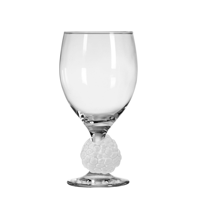 TAÇA DECORADA PINHA BRANCO - Linha Taças Decoradas - 