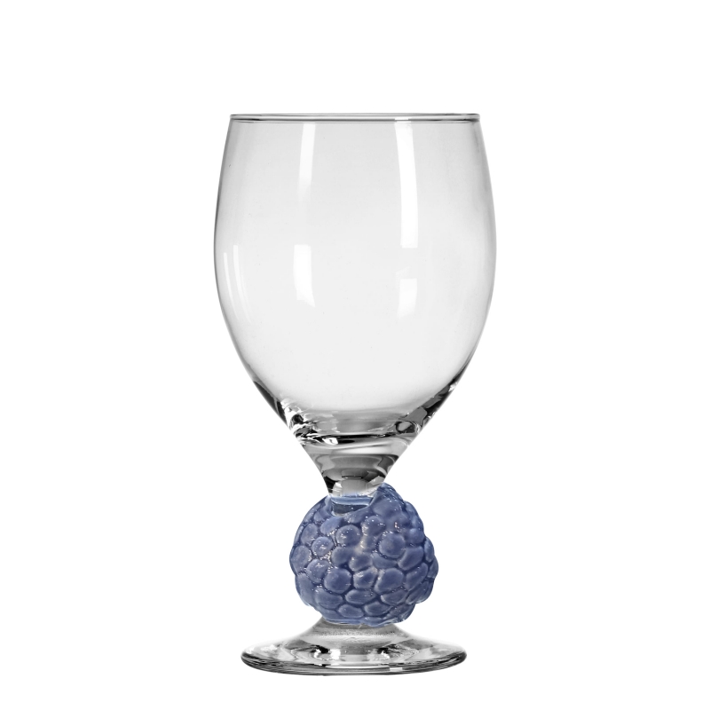 TAÇA DECORADA PINHA AZUL TATI - Linha Taças Decoradas - 