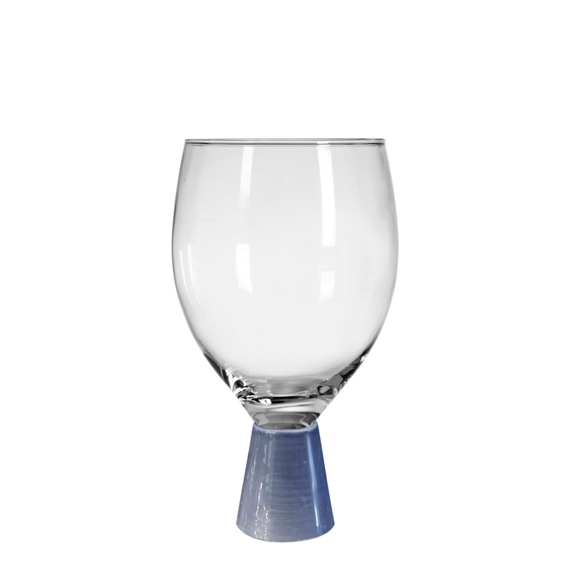 TAÇA DECORADA CONE AZUL - Linha Taças Decoradas - 