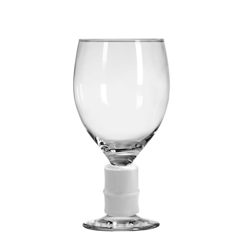 TAÇA DECORADA BAMBU BRANCO - Linha Taças Decoradas - 